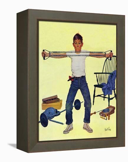 "Working Out", March 14, 1959-Kurt Ard-Framed Premier Image Canvas