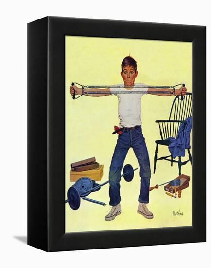 "Working Out", March 14, 1959-Kurt Ard-Framed Premier Image Canvas