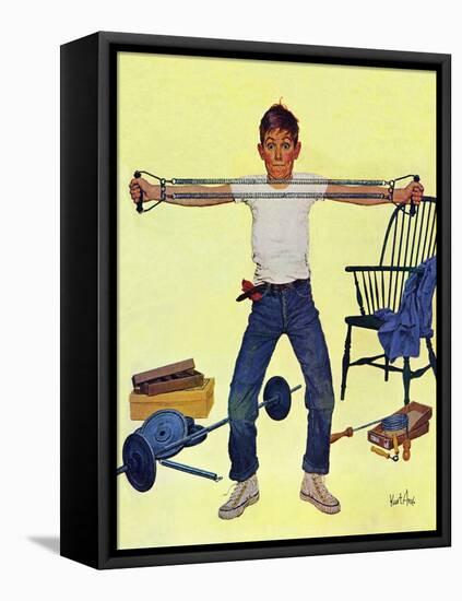 "Working Out", March 14, 1959-Kurt Ard-Framed Premier Image Canvas