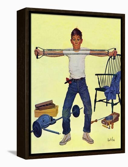 "Working Out", March 14, 1959-Kurt Ard-Framed Premier Image Canvas