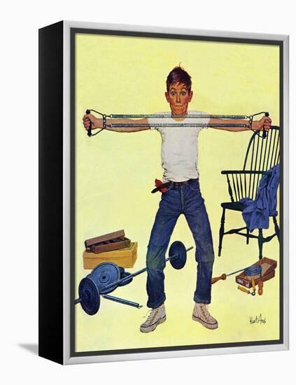 "Working Out", March 14, 1959-Kurt Ard-Framed Premier Image Canvas