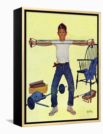 "Working Out", March 14, 1959-Kurt Ard-Framed Premier Image Canvas