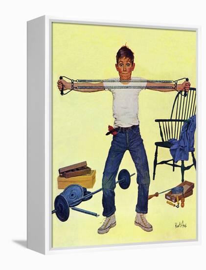 "Working Out", March 14, 1959-Kurt Ard-Framed Premier Image Canvas