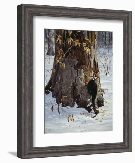 Working the Base-Wilhelm Goebel-Framed Giclee Print