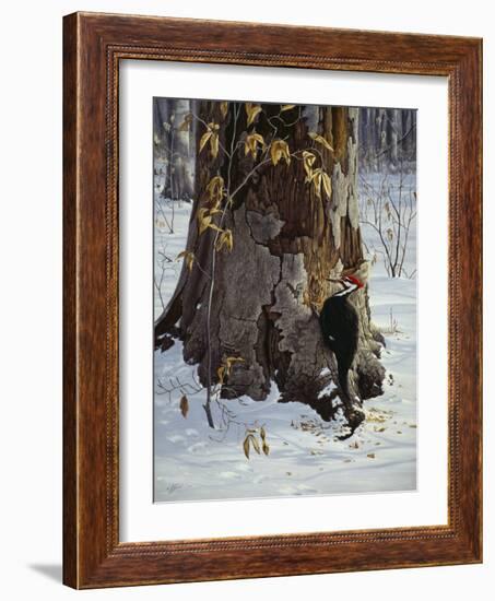 Working the Base-Wilhelm Goebel-Framed Giclee Print