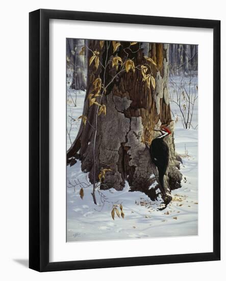 Working the Base-Wilhelm Goebel-Framed Giclee Print