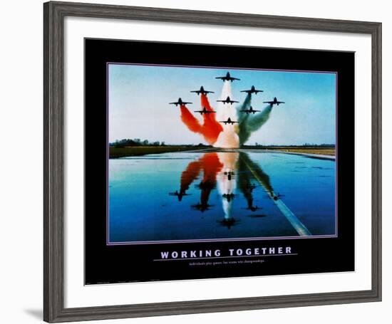 Working Together-null-Framed Art Print