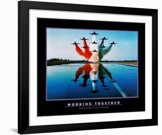 Working Together-null-Framed Art Print