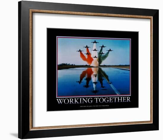Working Together-null-Framed Art Print