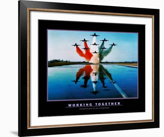 Working Together-null-Framed Art Print