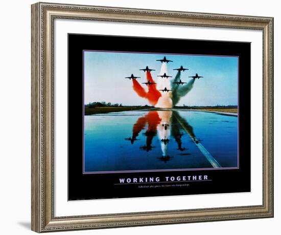 Working Together-null-Framed Art Print