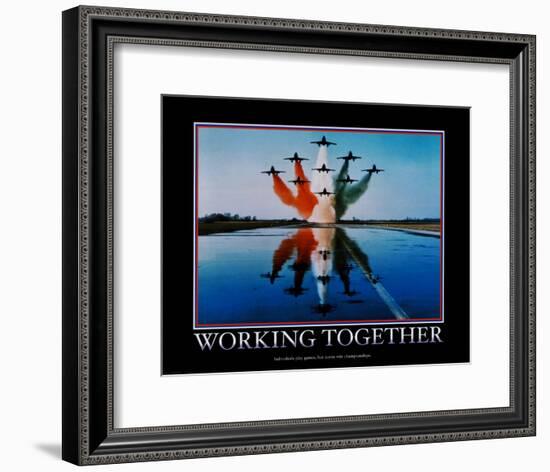 Working Together--Framed Art Print