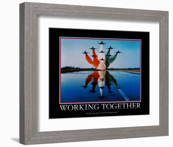 Working Together-null-Framed Art Print