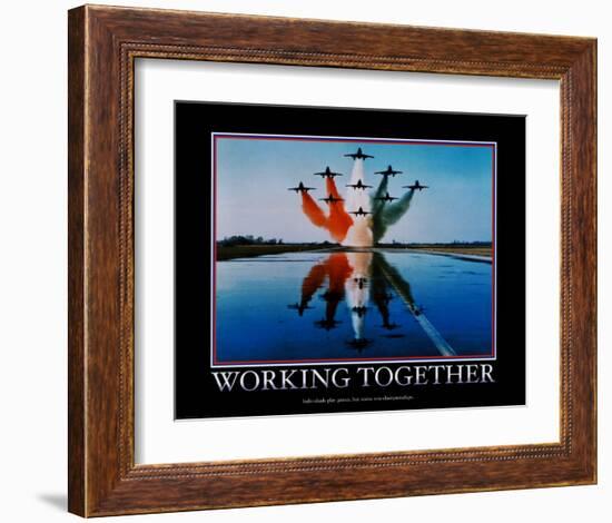 Working Together-null-Framed Art Print