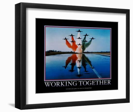 Working Together-null-Framed Art Print