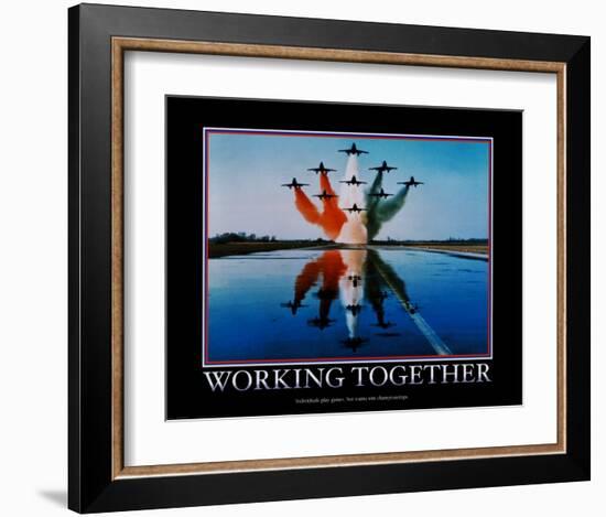 Working Together-null-Framed Art Print