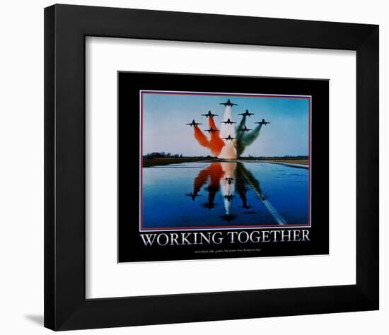 Working Together-null-Framed Art Print