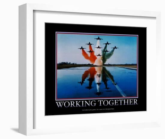 Working Together-null-Framed Art Print