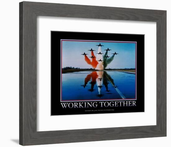 Working Together-null-Framed Art Print