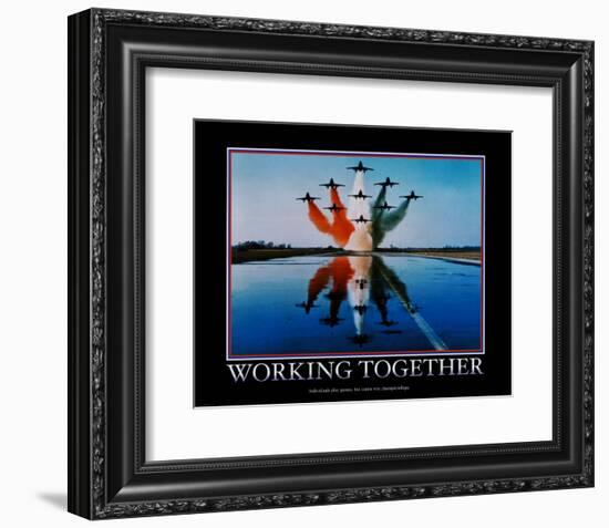 Working Together-null-Framed Art Print