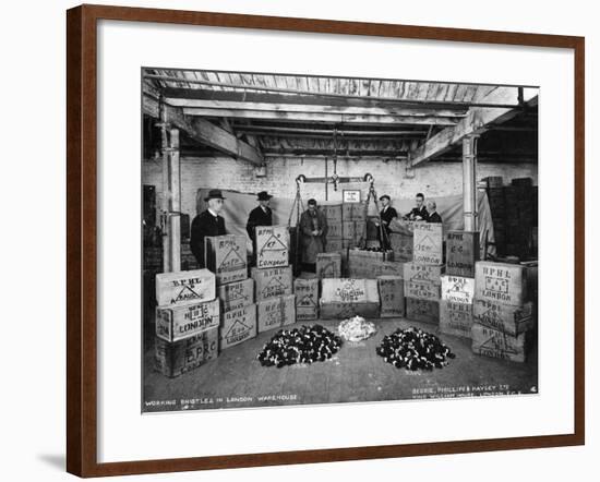 Working with Bristles in a Warehouse, London, 1938-null-Framed Photographic Print