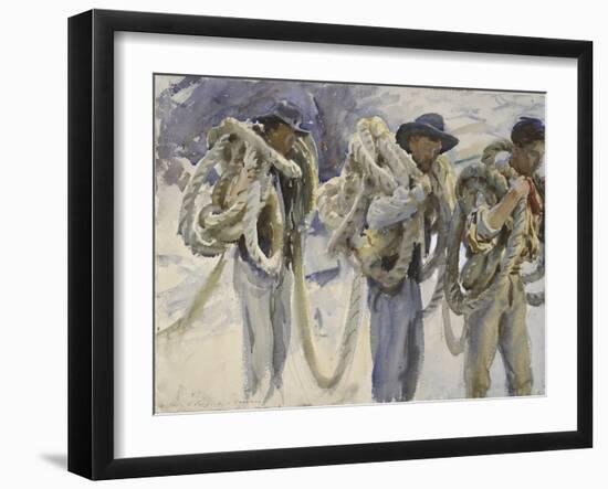 Workmen at Carrara-John Singer Sargent-Framed Giclee Print