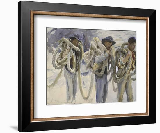 Workmen at Carrara-John Singer Sargent-Framed Giclee Print