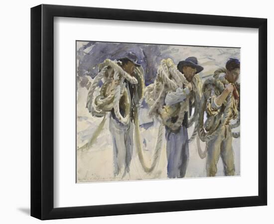 Workmen at Carrara-John Singer Sargent-Framed Giclee Print