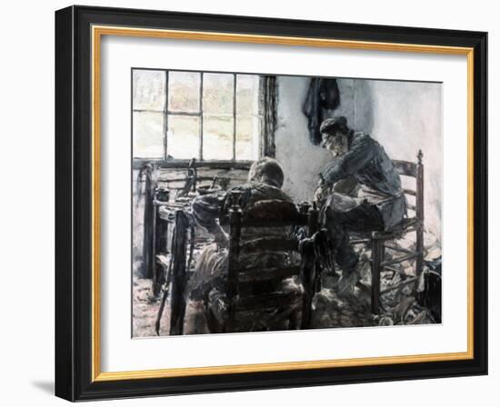 Workshop of the Shoe Maker, 1881-Max Liebermann-Framed Giclee Print