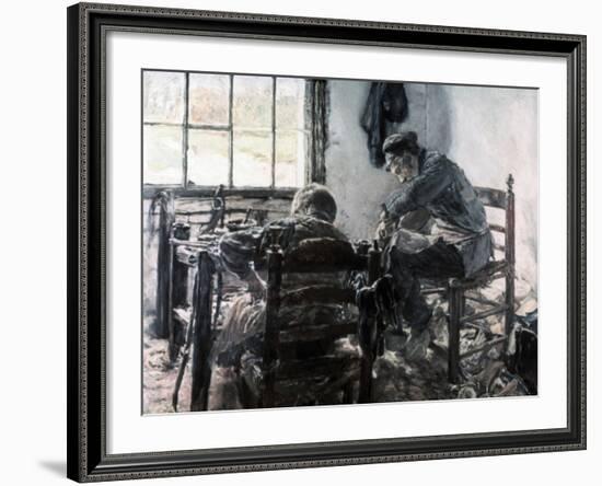 Workshop of the Shoe Maker, 1881-Max Liebermann-Framed Giclee Print