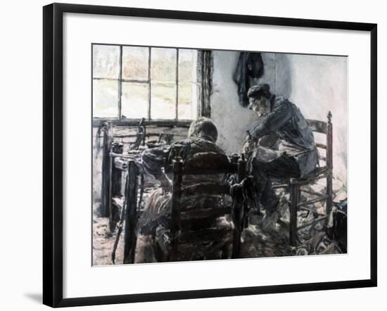 Workshop of the Shoe Maker, 1881-Max Liebermann-Framed Giclee Print