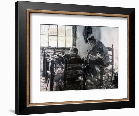 Workshop of the Shoe Maker, 1881-Max Liebermann-Framed Giclee Print