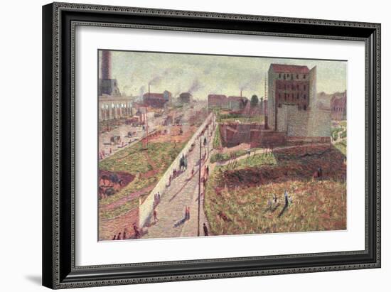 Workshops at Porta Romana, 1908-Umberto Boccioni-Framed Giclee Print