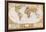 World Antique Map-null-Framed Art Print