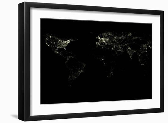 World At Night-PLANETOBSERVER-Framed Photographic Print