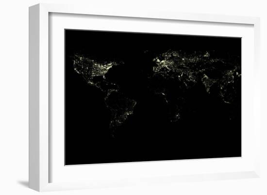 World At Night-PLANETOBSERVER-Framed Photographic Print
