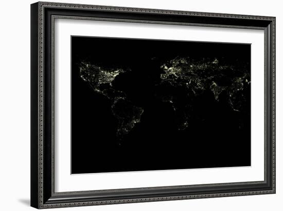 World At Night-PLANETOBSERVER-Framed Photographic Print