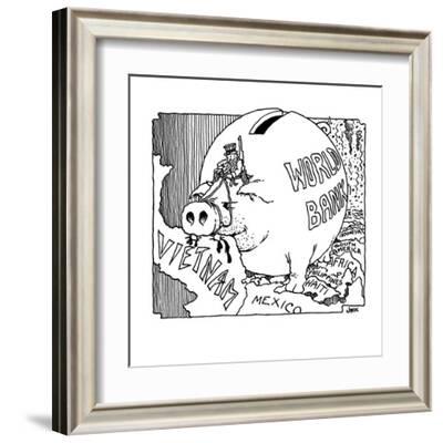 World Bank. - Cartoon' Premium Giclee Print - John Jonik World Bank. - Cartoon' Premium Giclee Print - John Jonik