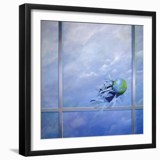 World Breaking Glass-Lincoln Seligman-Framed Giclee Print