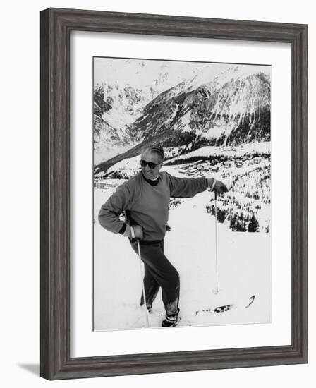 World Champion Emile Allais Ski Instructor at New Ski Resort-Loomis Dean-Framed Photographic Print