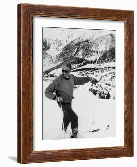 World Champion Emile Allais Ski Instructor at New Ski Resort-Loomis Dean-Framed Photographic Print