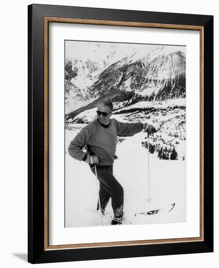 World Champion Emile Allais Ski Instructor at New Ski Resort-Loomis Dean-Framed Photographic Print