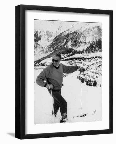 World Champion Emile Allais Ski Instructor at New Ski Resort-Loomis Dean-Framed Photographic Print