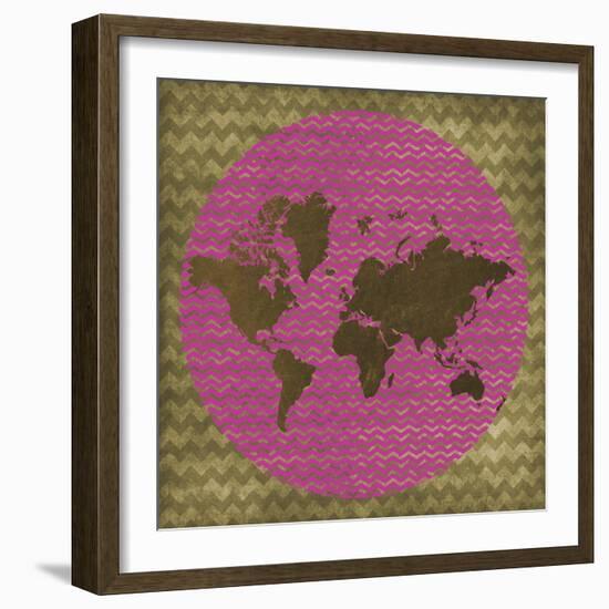 World Chevron-Erin Clark-Framed Giclee Print