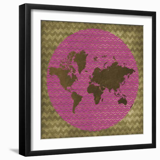 World Chevron-Erin Clark-Framed Giclee Print