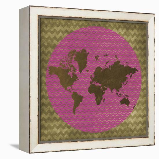 World Chevron-Erin Clark-Framed Premier Image Canvas