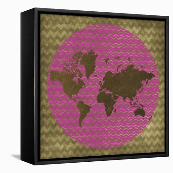 World Chevron-Erin Clark-Framed Premier Image Canvas