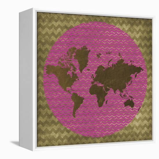 World Chevron-Erin Clark-Framed Premier Image Canvas