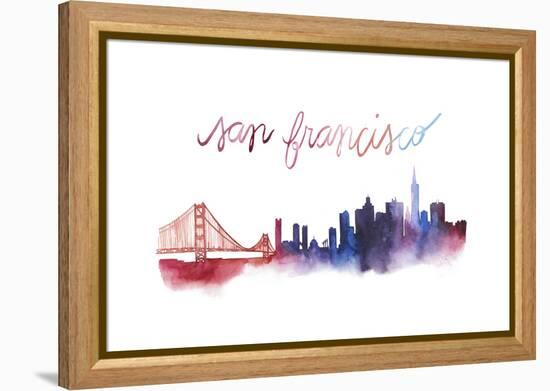 World Cities Skyline I-Grace Popp-Framed Stretched Canvas