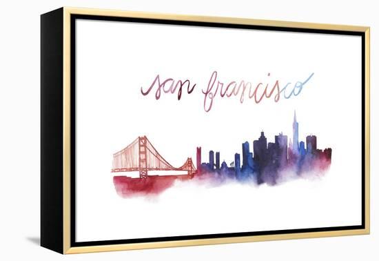 World Cities Skyline I-Grace Popp-Framed Stretched Canvas